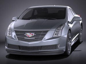 Cadillac ELR 2016 Vray 3D Модель