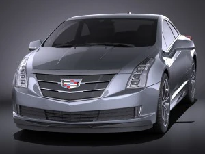 Cadillac ELR 2016 Vray 3D Model