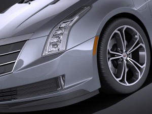 Cadillac ELR 2016 Vray 3D Модель