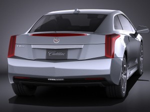Cadillac ELR 2016 Vray 3D Модель