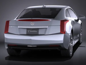 Cadillac ELR 2016 Vray 3D Model