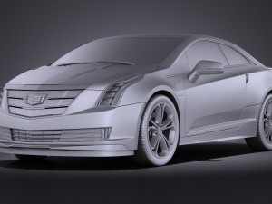 Cadillac ELR 2016 Vray 3D Модель