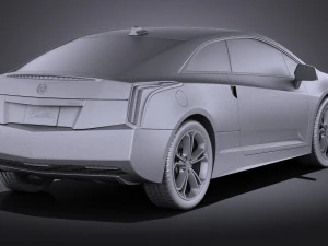 Cadillac ELR 2016 Vray 3D Model