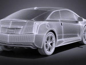 Cadillac ELR 2016 Vray 3D Модель