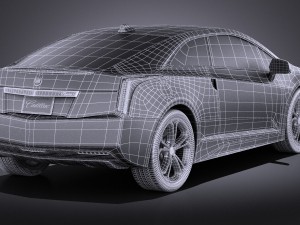 Cadillac ELR 2016 Vray 3D Модель
