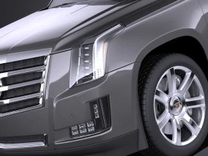 Cadillac Escalade 2015 Vray 3D Model