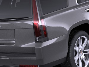 Cadillac Escalade 2015 Vray 3D Model