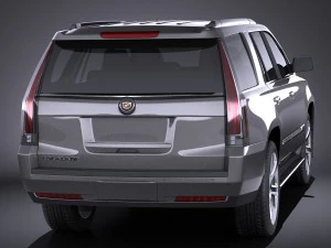 Cadillac Escalade 2015 Vray 3D Model