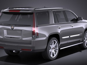 Cadillac Escalade 2015 Vray 3D Model