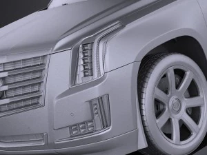 Cadillac Escalade 2015 Vray 3D Model
