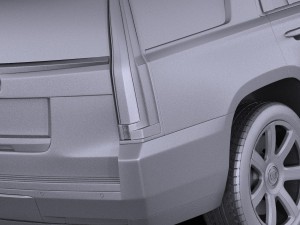 Cadillac Escalade 2015 Vray 3D Model