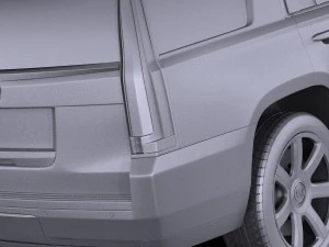 Cadillac Escalade 2015 Vray 3D Model