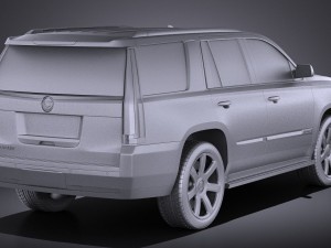 Cadillac Escalade 2015 Vray 3D Model