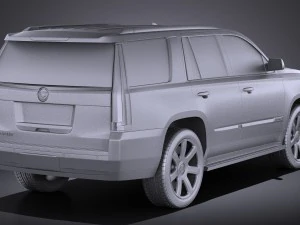 Cadillac Escalade 2015 Vray 3D Model