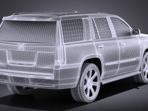 Cadillac Escalade 2015 Vray 3D Model