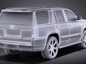 Cadillac Escalade 2015 Vray 3D Model