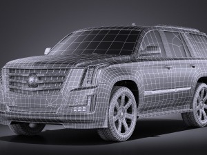 Cadillac Escalade 2015 Vray 3D Model