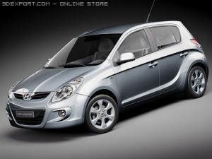 Hyundai i20 3D 모델