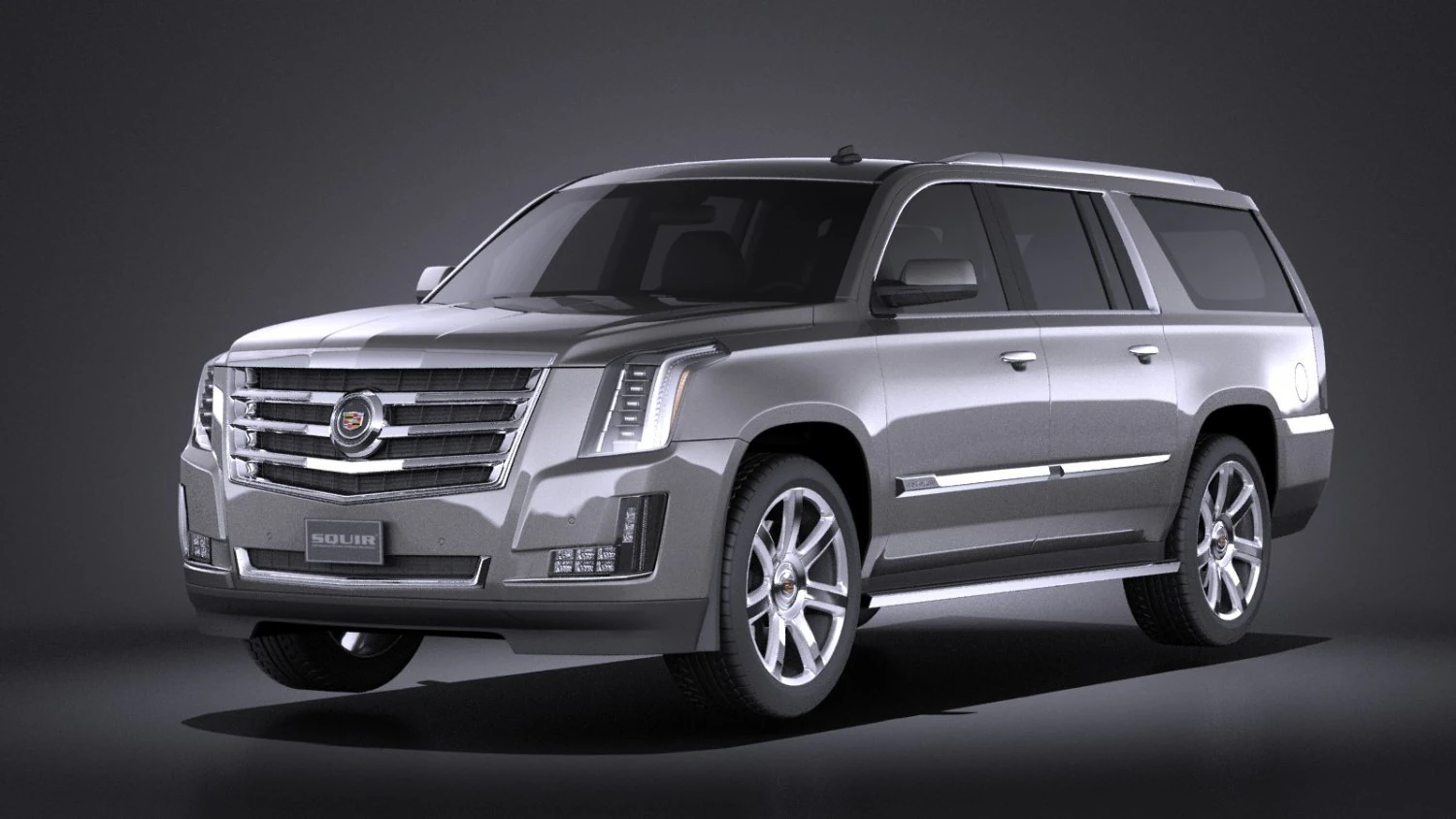 Cadillac Escalade ESV 2016 Vray 3D Model .c4d .max .obj .3ds .fbx .stl .blend 