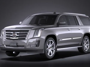 Cadillac Escalade ESV 2016 Vray 3D Modell