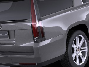 Cadillac Escalade ESV 2016 Vray 3D Модель