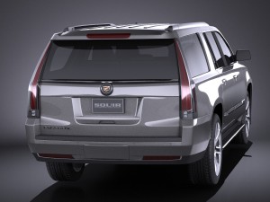 Cadillac Escalade ESV 2016 Vray 3D Модель