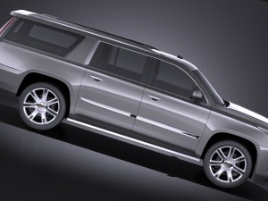Cadillac Escalade ESV 2016 Vray 3D Модель