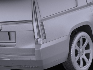 Cadillac Escalade ESV 2016 Vray 3D Модель