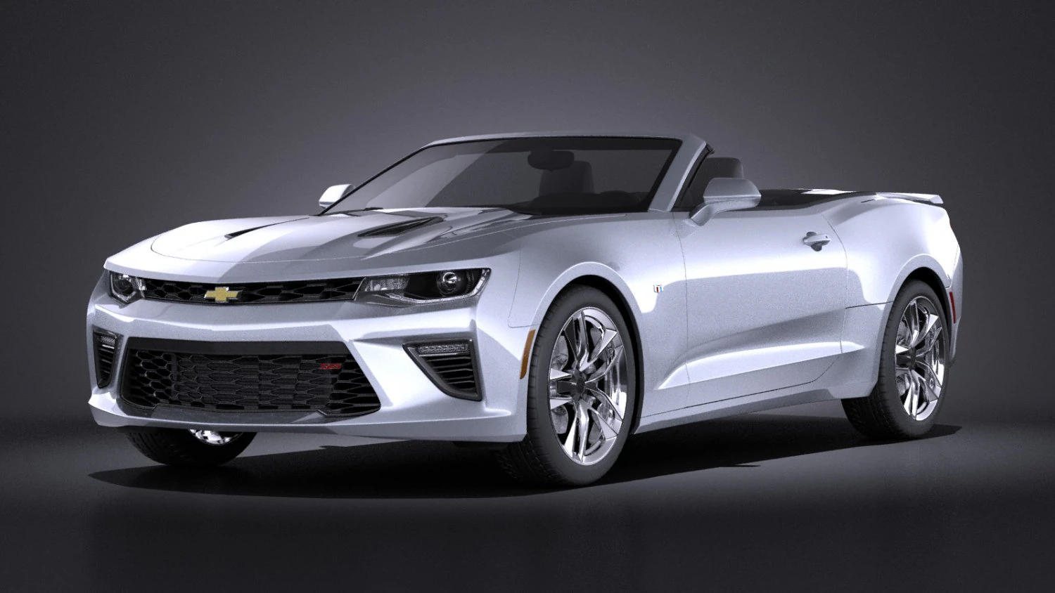Chevrolet Camaro Cabrio 2016 Vray 3D Model .c4d .max .obj .3ds .fbx .stl .blend
