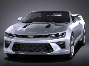 Chevrolet Camaro Cabrio 2016 Vray 3D Model