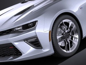 Chevrolet Camaro Cabrio 2016 Vray 3D 모델