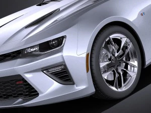 Chevrolet Camaro Cabrio 2016 Vray 3D Model