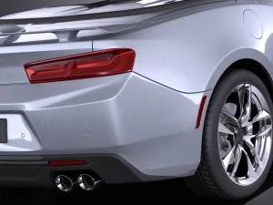 Chevrolet Camaro Cabrio 2016 Vray 3D Model