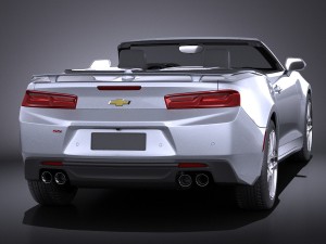 Chevrolet Camaro Cabrio 2016 Vray 3D 모델