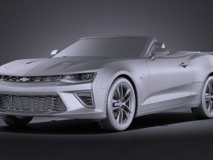 Chevrolet Camaro Cabrio 2016 Vray 3D 모델