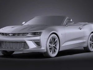 Chevrolet Camaro Cabrio 2016 Vray 3D Model