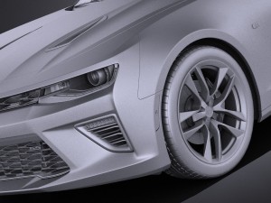Chevrolet Camaro Cabrio 2016 Vray 3D 모델