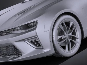 Chevrolet Camaro Cabrio 2016 Vray 3D Model