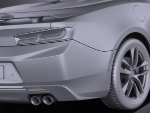 Chevrolet Camaro Cabrio 2016 Vray 3D 모델