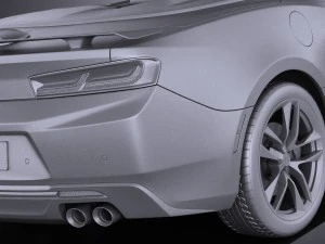 Chevrolet Camaro Cabrio 2016 Vray 3D Model