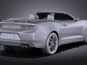 Chevrolet Camaro Cabrio 2016 Vray 3D Model