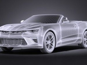 Chevrolet Camaro Cabrio 2016 Vray 3D 모델