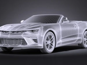 Chevrolet Camaro Cabrio 2016 Vray 3D Model