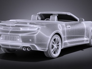 Chevrolet Camaro Cabrio 2016 Vray 3D 모델