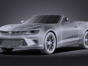 Chevrolet Camaro Cabrio 2016 Vray 3D 모델