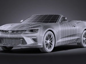 Chevrolet Camaro Cabrio 2016 Vray 3D Model