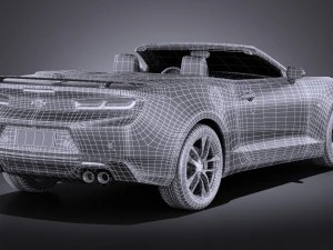 Chevrolet Camaro Cabrio 2016 Vray 3D Model