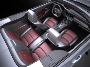 Chevrolet Camaro Cabrio 2016 Vray 3D Model