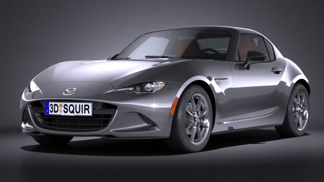 Mazda MX-5 RF 2017 3D 模型 .c4d .max .obj .3ds .fbx .stl .blend