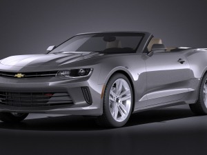 Chevrolet Camaro RS Convertible 2016 vray 3D-Modell